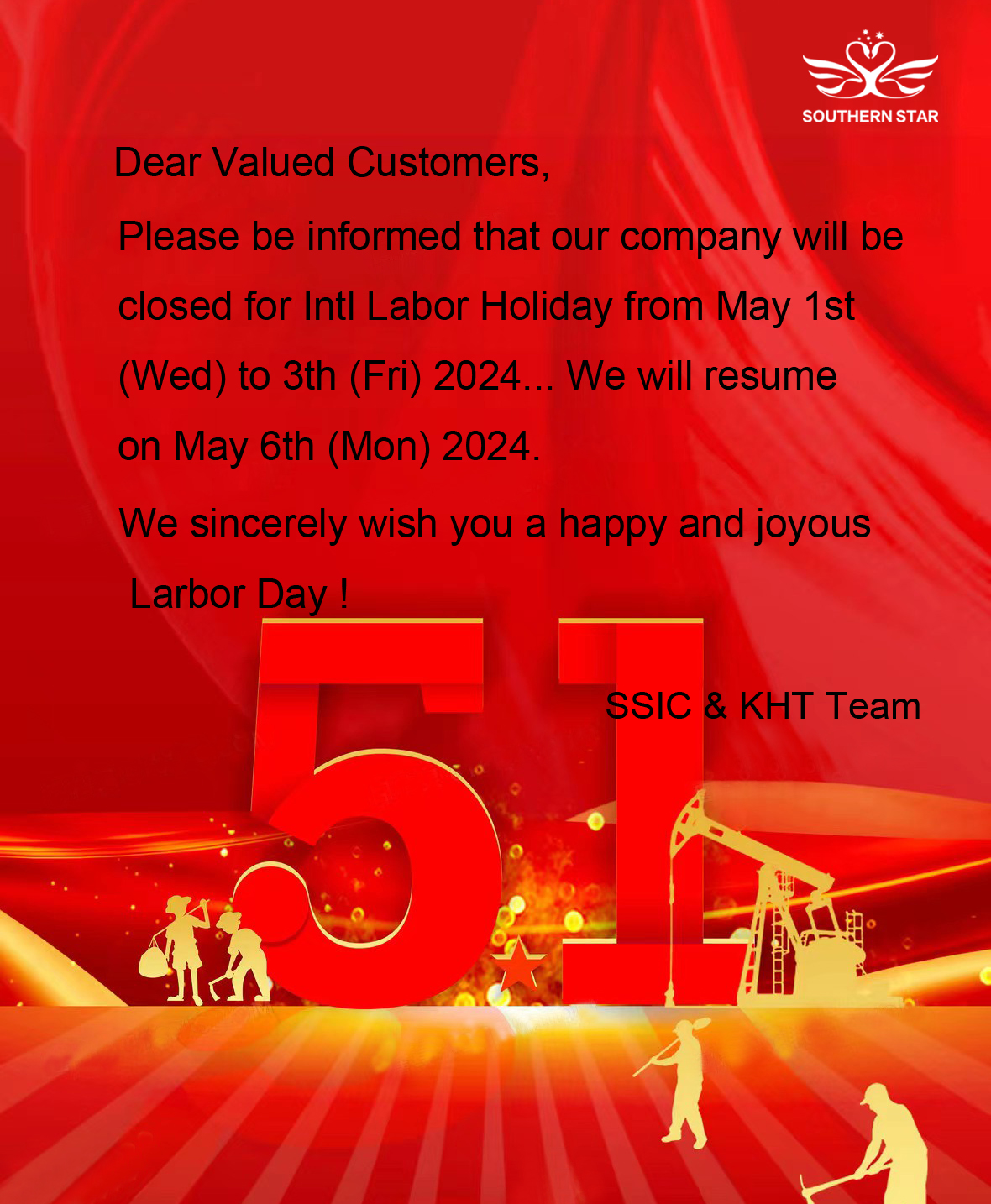 Notice of Labor Day 2024