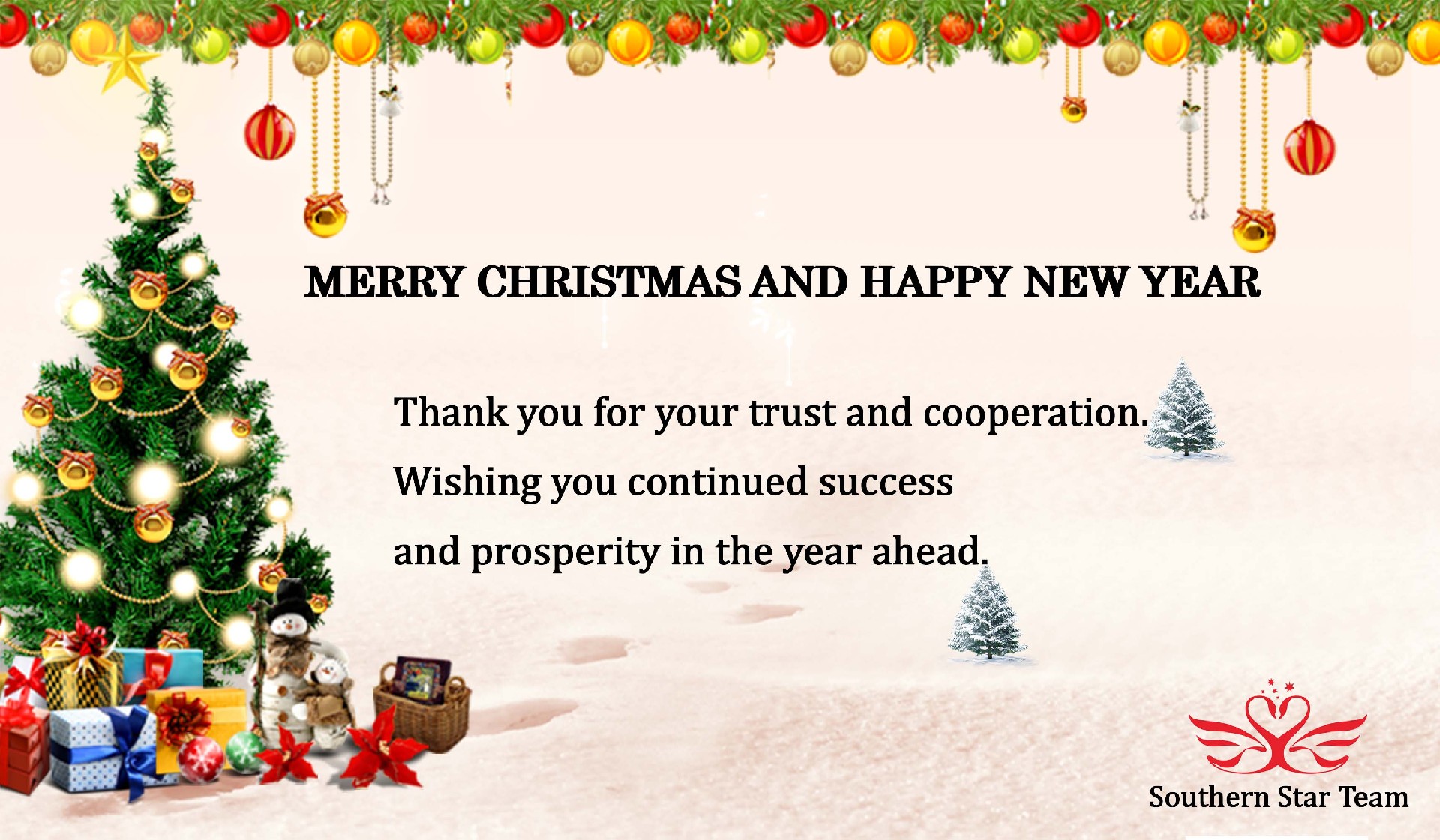 Happy Holidays and Best Wishes for the New Year